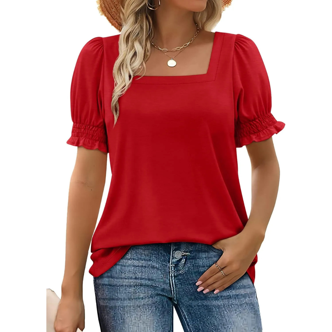 JOSEPHINE™ - Essentiel d'été léger à manches volantes