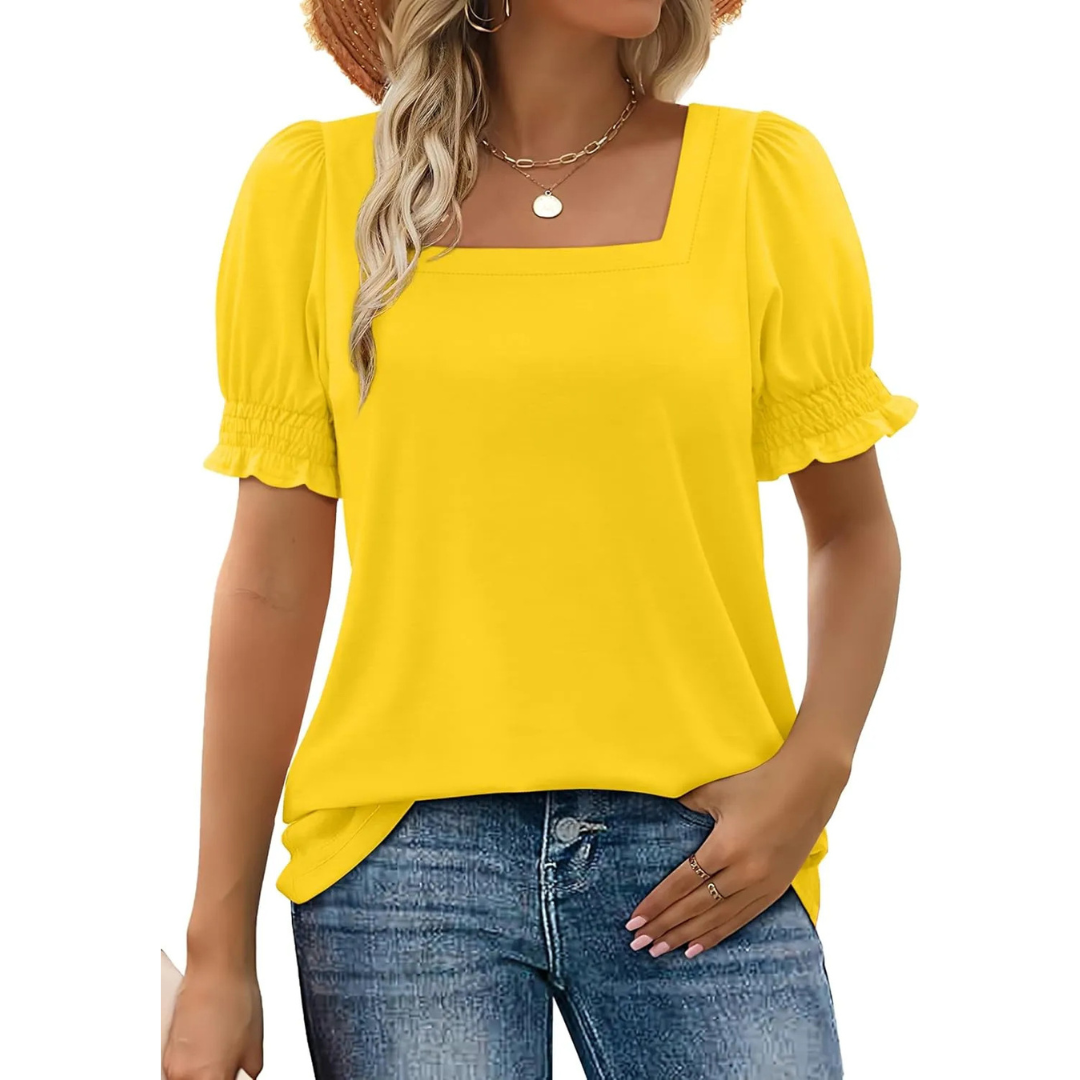 JOSEPHINE™ - Essentiel d'été léger à manches volantes