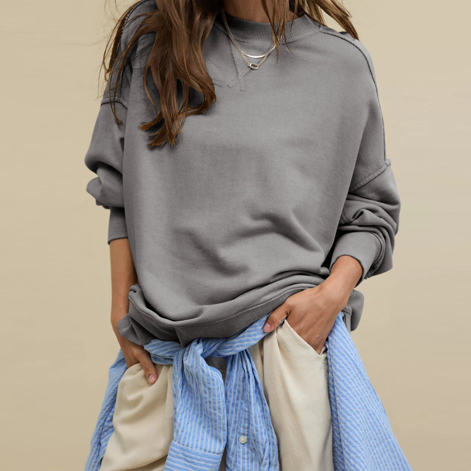 ANNE™ – Sweat-shirt classique à coupe décontractée