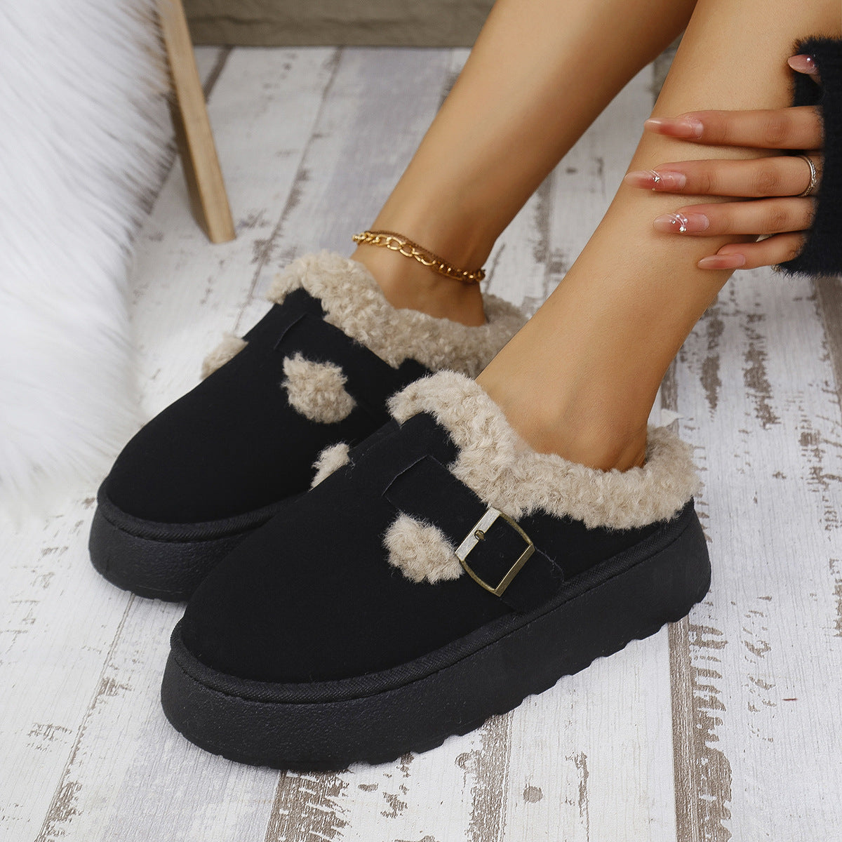 TAZA™ - Chaussons Mini Bottes à Plateforme Confortables