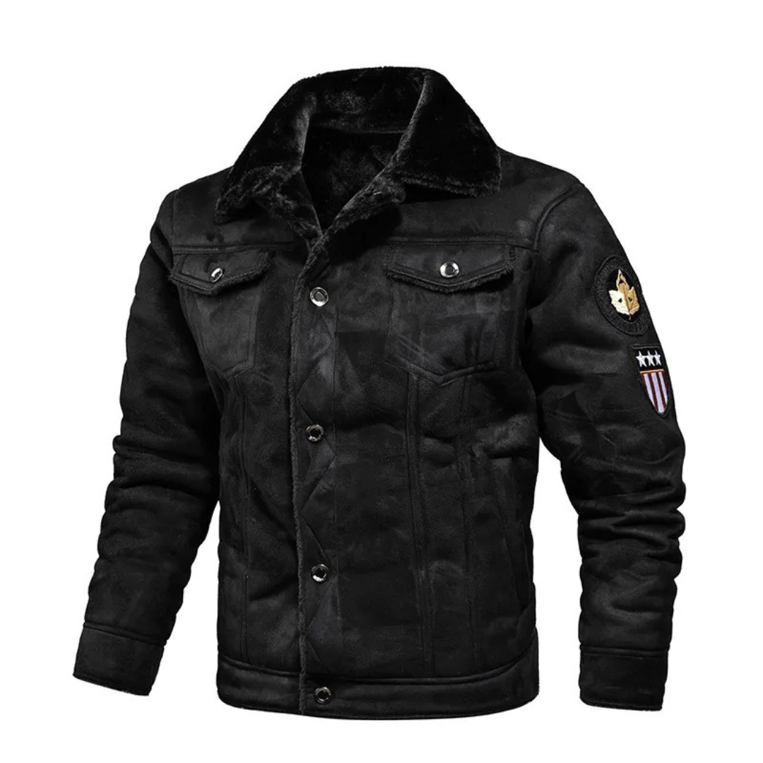Noxar™ | Warme und Vielseitige Lederjacke
