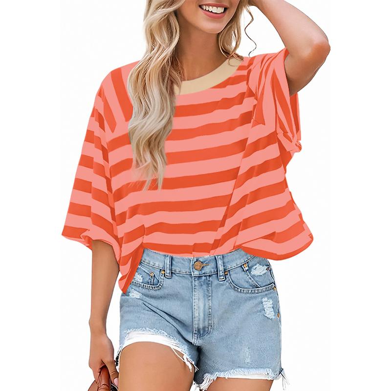 MAOSIE™ – Haut d'été à col rond ample et tendance