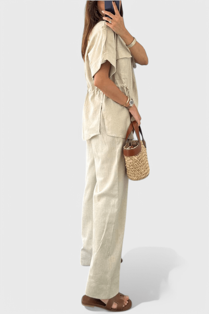 Lani | Ensemble Chemise et Pantalon Détendu
