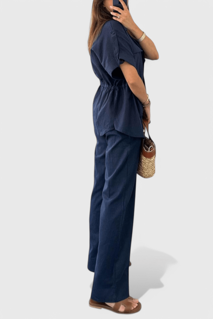 Lani | Ensemble Chemise et Pantalon Détendu