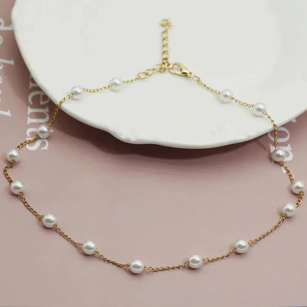 Collier en perles en or
