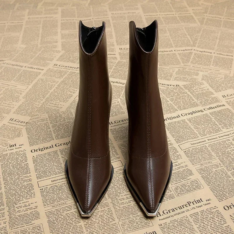 NOX™ - Bottines Chelsea à Embout Chromé