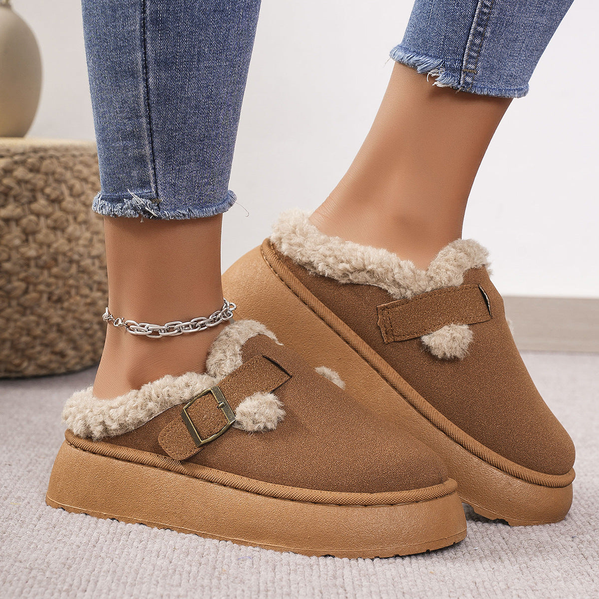 TAZA™ - Chaussons Mini Bottes à Plateforme Confortables
