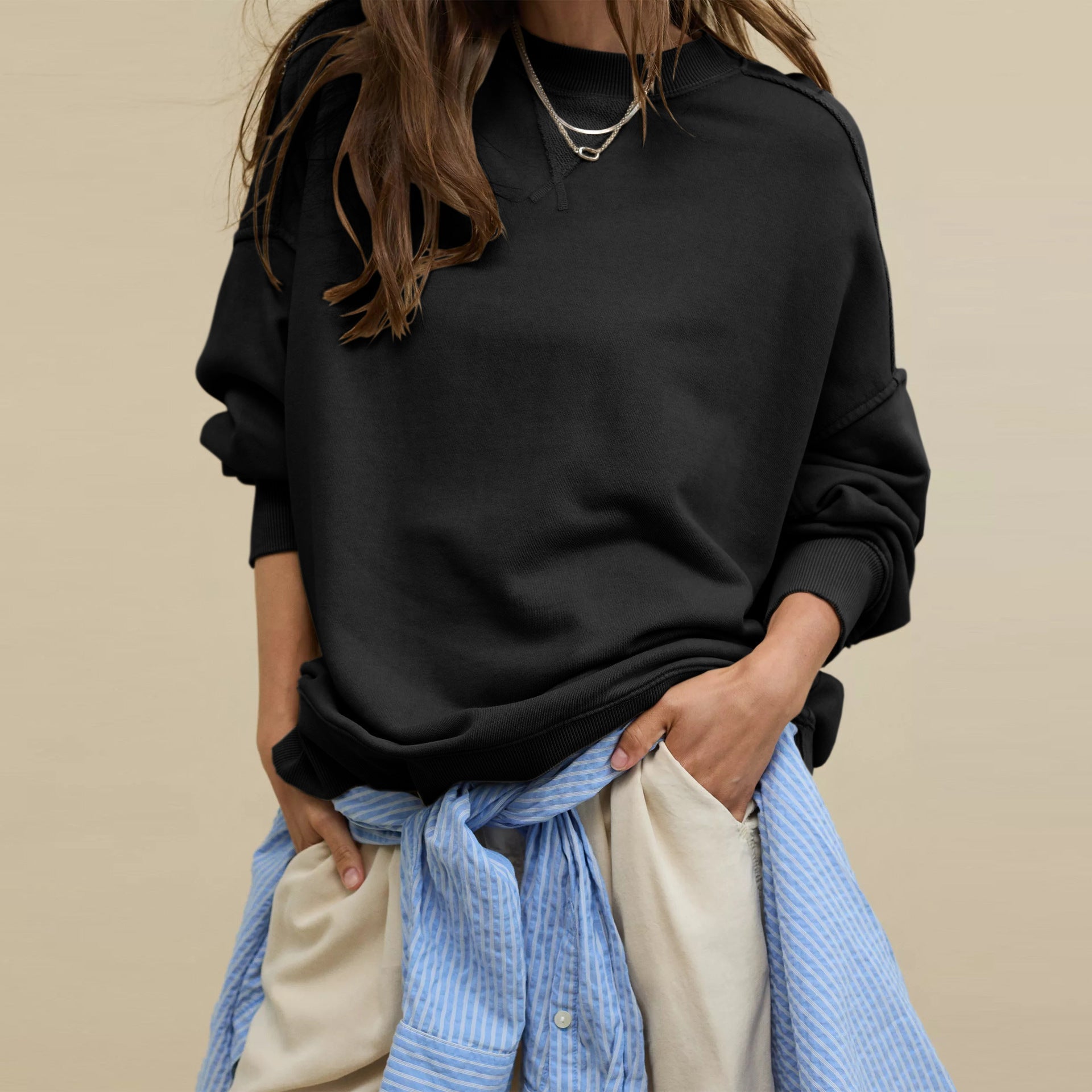 ANNE™ – Sweat-shirt classique à coupe décontractée