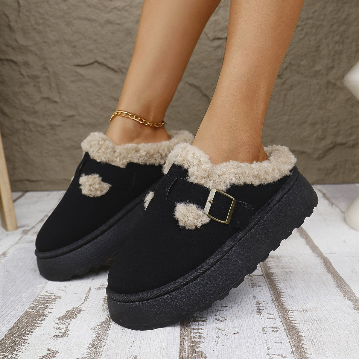 TAZA™ - Chaussons Mini Bottes à Plateforme Confortables
