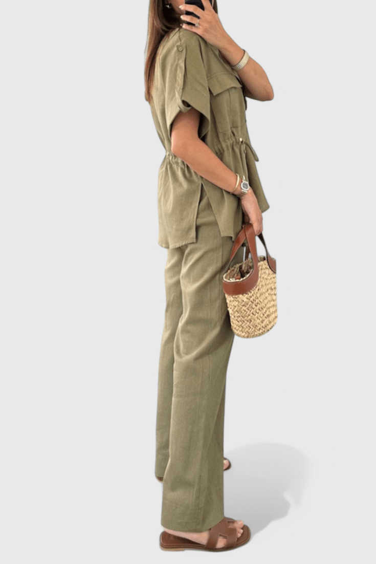 Lani | Ensemble Chemise et Pantalon Détendu