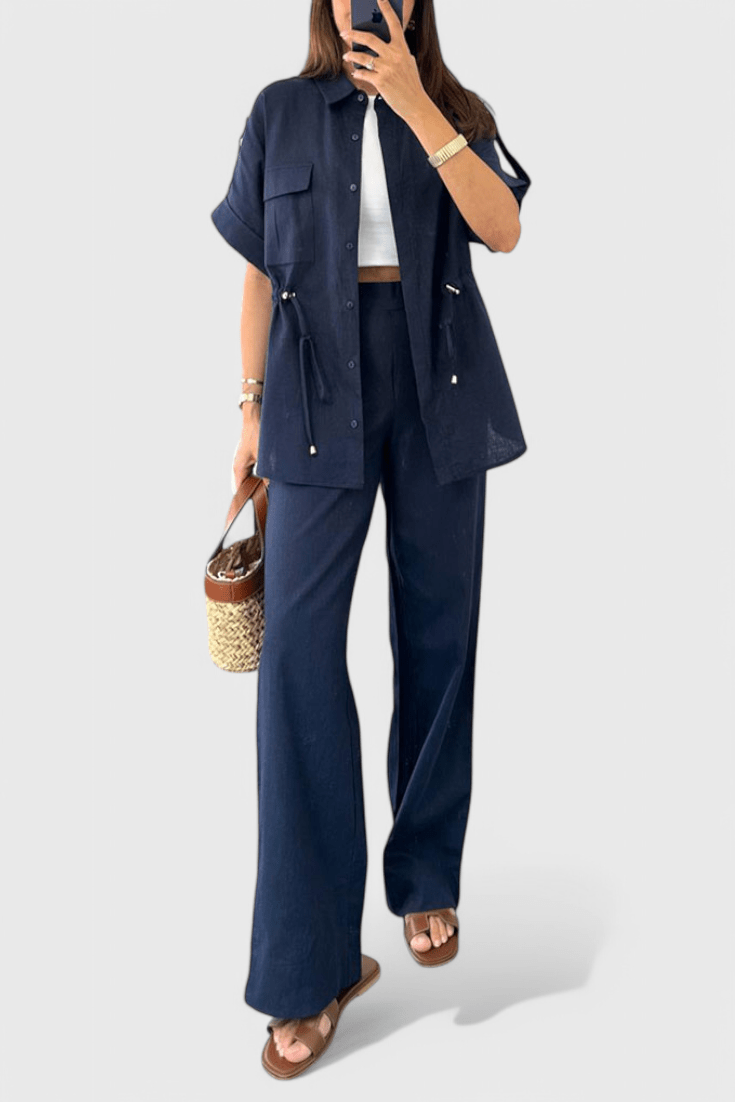 Lani | Ensemble Chemise et Pantalon Détendu